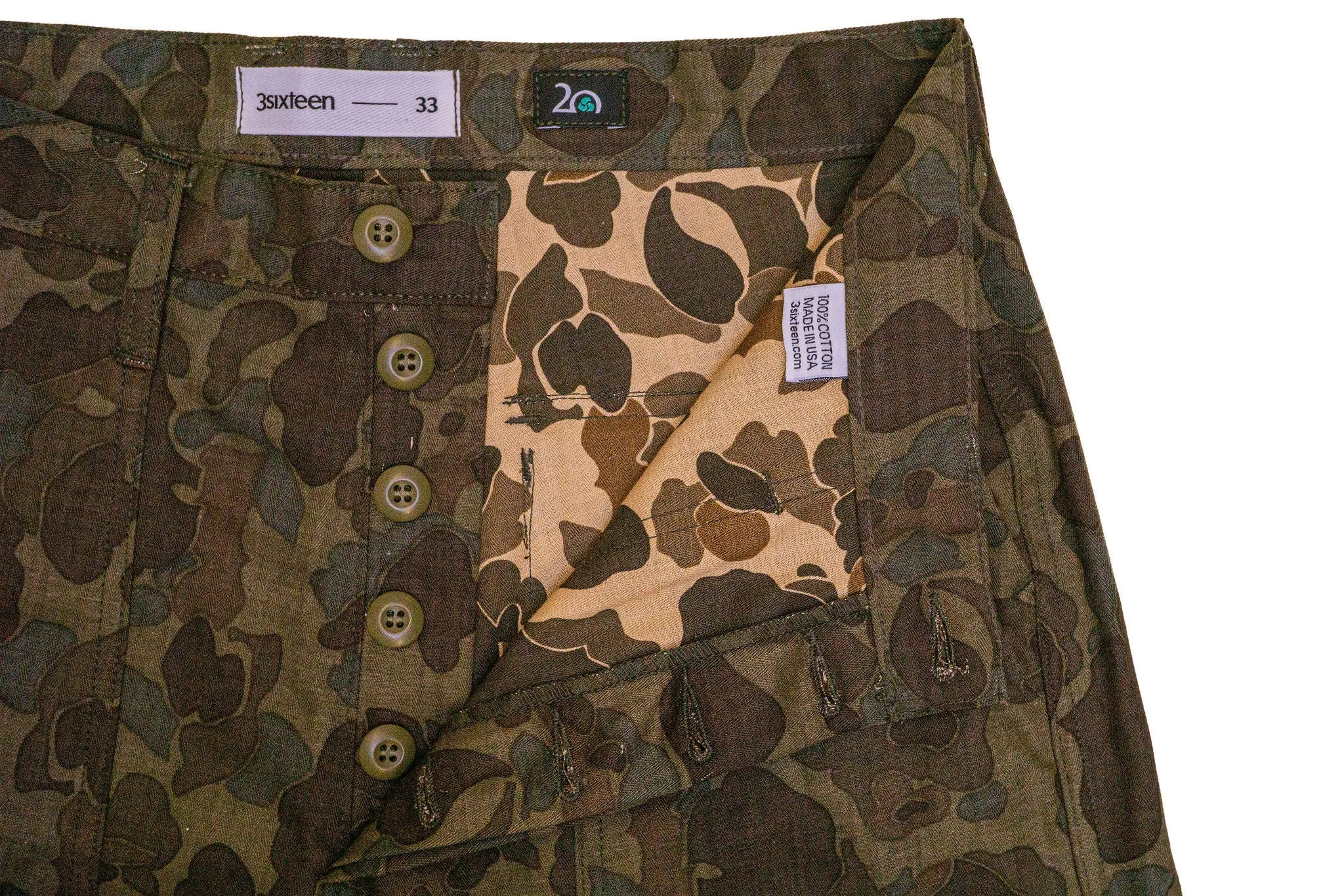 3sixteen Fatigue Pant - Dark Frog Camo