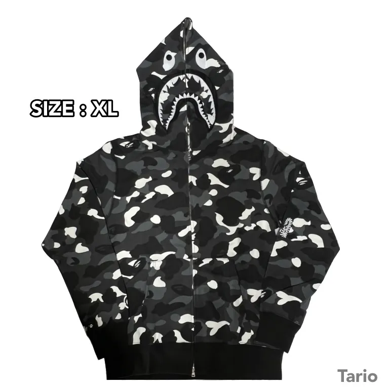 A BATHING APE  |Camouflage Street Style Long Sleeves Cotton Skater Style