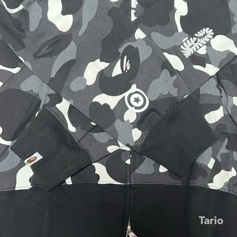 A BATHING APE  |Camouflage Street Style Long Sleeves Cotton Skater Style