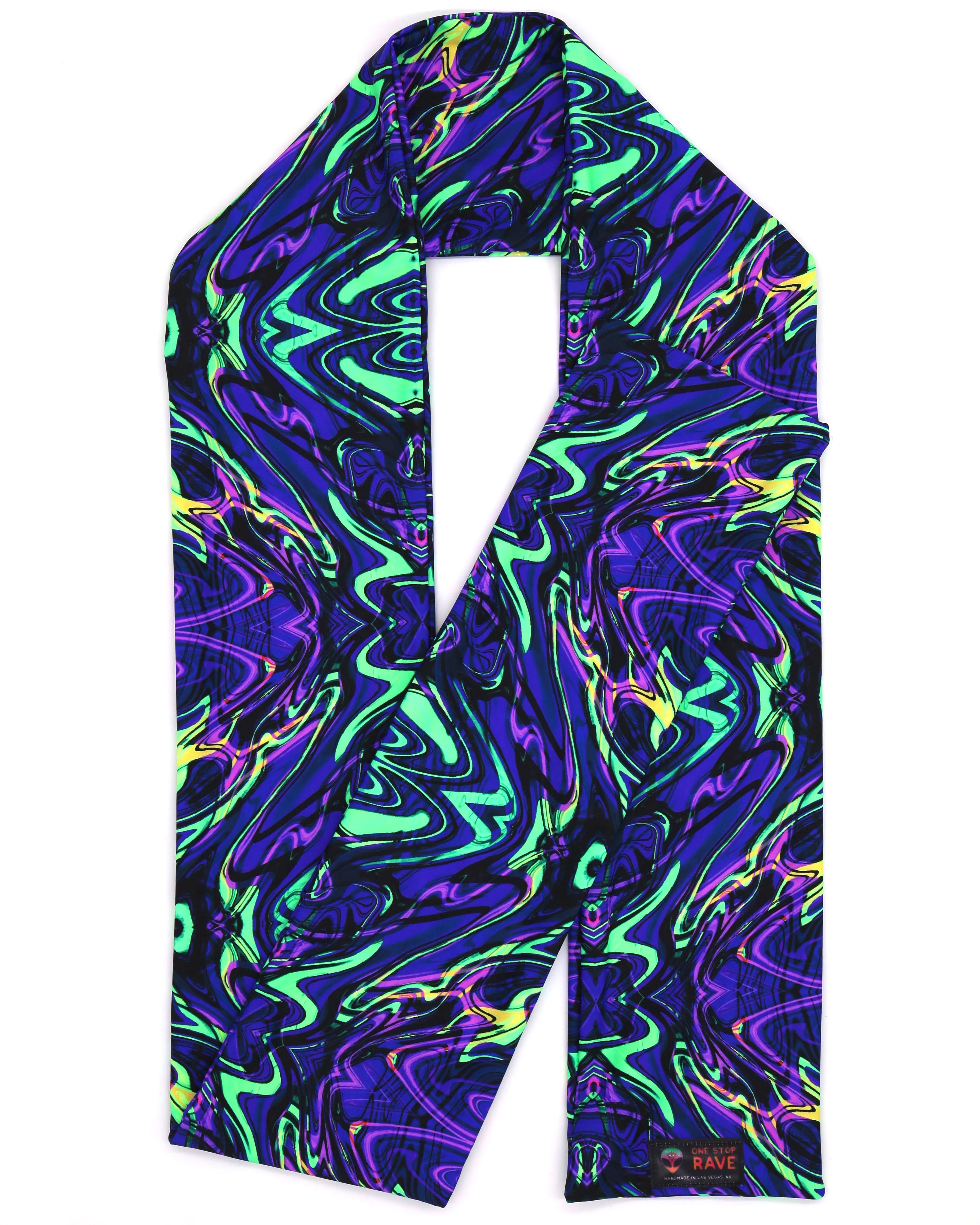 Acid Melt UV Rave Scarf