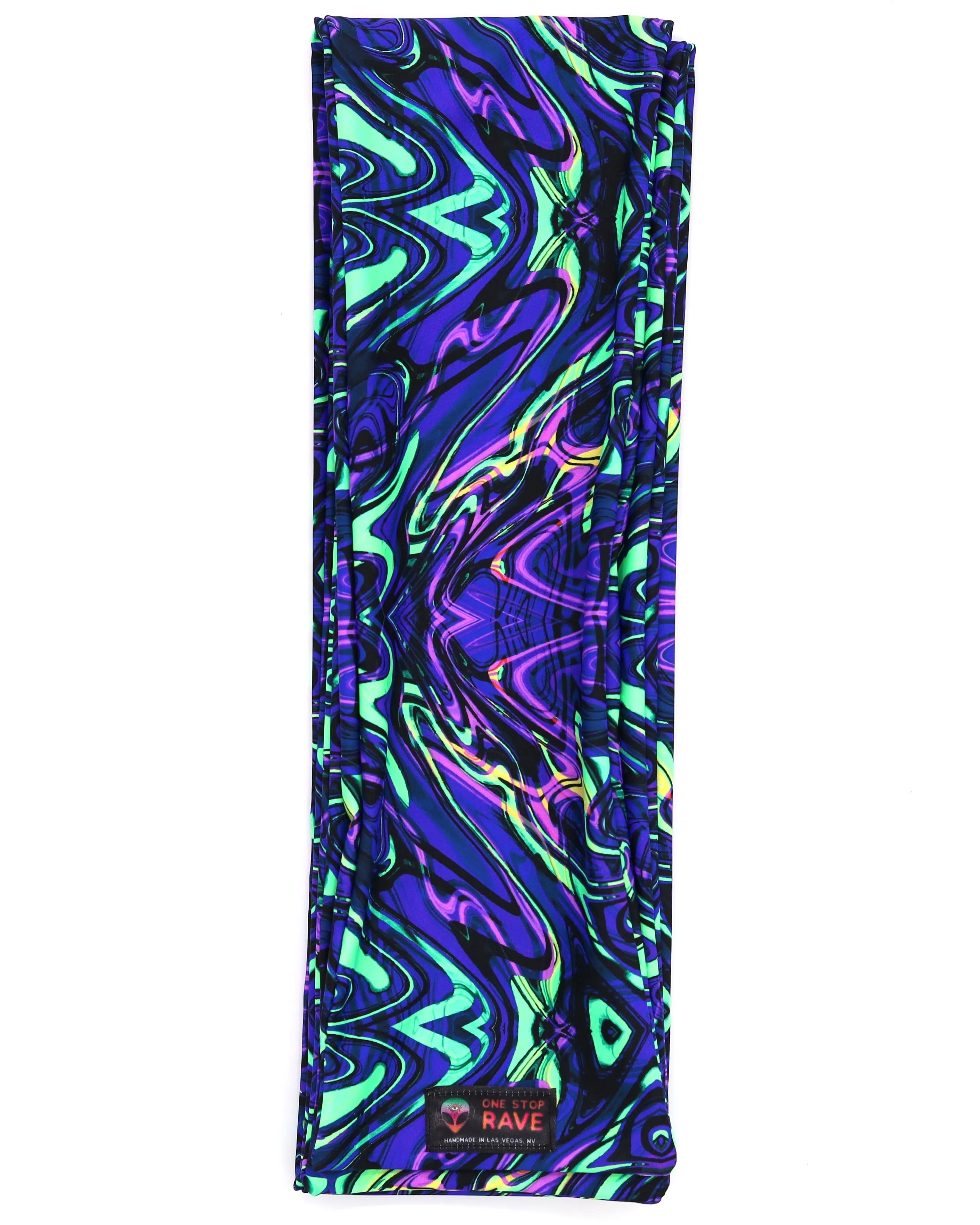 Acid Melt UV Rave Scarf