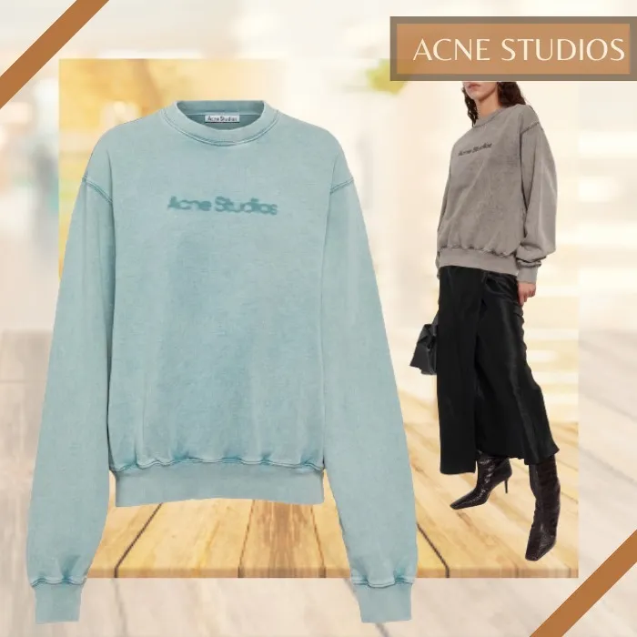 Acne Studios  |Street Style Long Sleeves Plain Oversized Logo