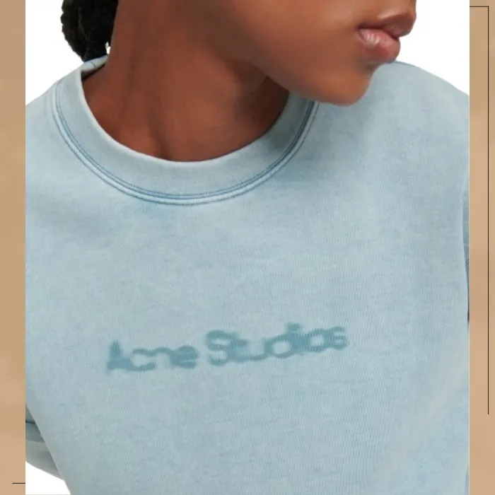 Acne Studios  |Street Style Long Sleeves Plain Oversized Logo