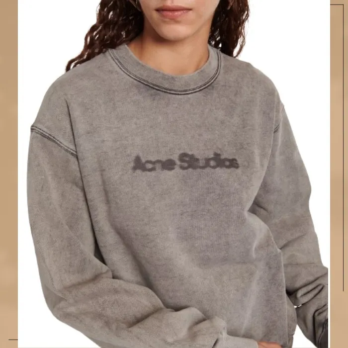 Acne Studios  |Street Style Long Sleeves Plain Oversized Logo