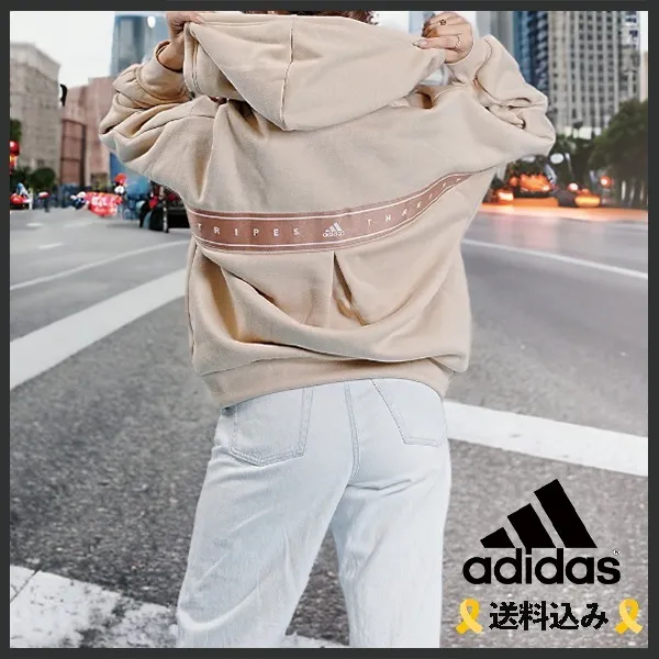 adidas  |Unisex Blended Fabrics Street Style Long Sleeves Plain