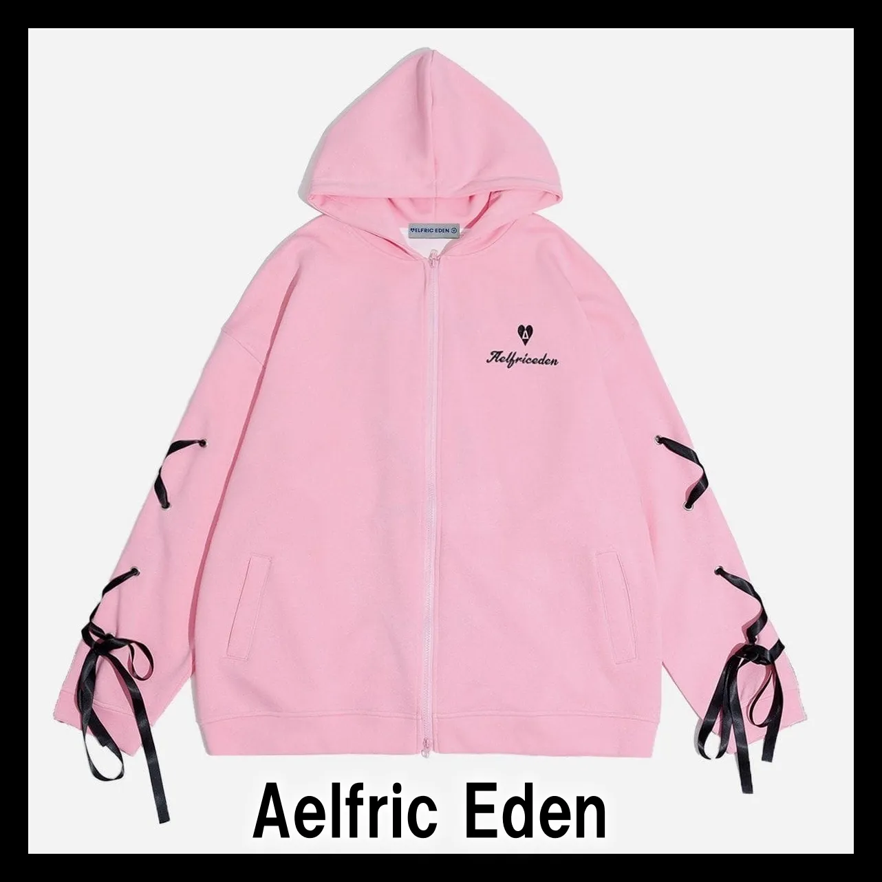 Aelfric Eden  |Street Style Long Sleeves Plain Cotton Oversized Logo