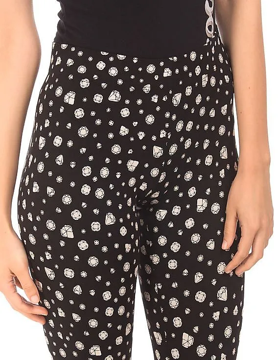 Aeropostale Regular Fit Printed Leggings