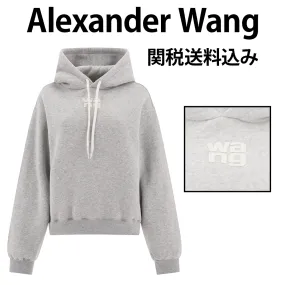 Alexander Wang  |Street Style Long Sleeves Plain Cotton Oversized Logo