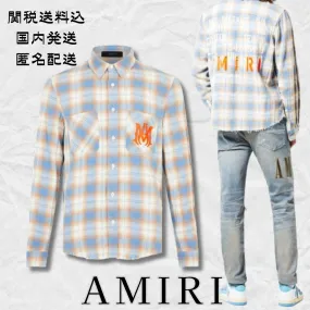 AMIRI  |Button-down Other Plaid Patterns Unisex Street Style