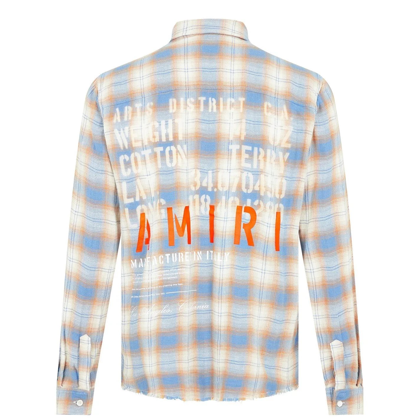 AMIRI  |Button-down Other Plaid Patterns Unisex Street Style