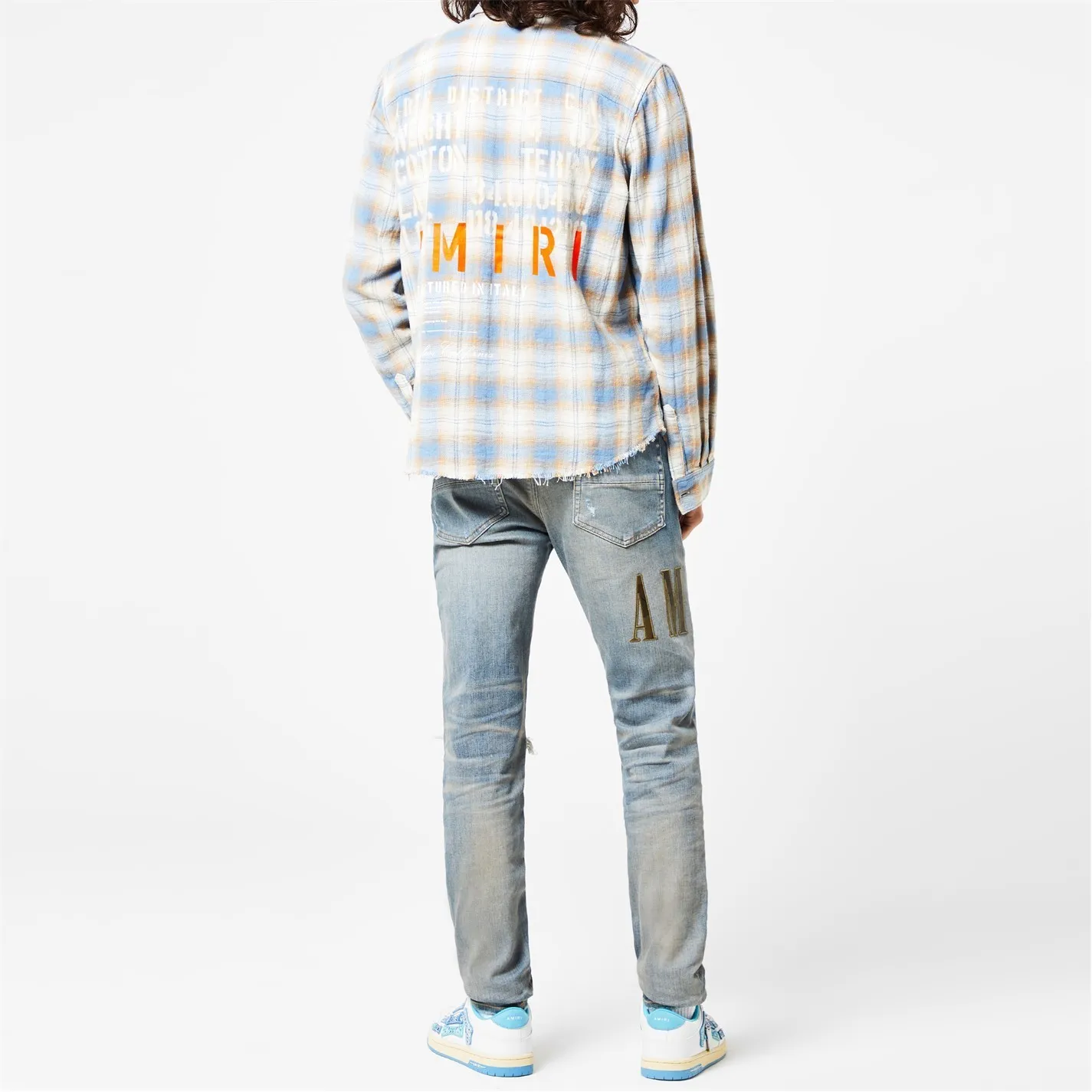 AMIRI  |Button-down Other Plaid Patterns Unisex Street Style