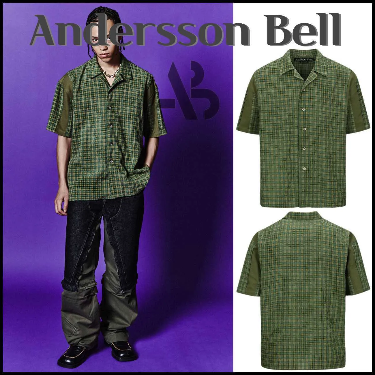 ANDERSSON BELL  |Button-down Blended Fabrics Street Style Cotton