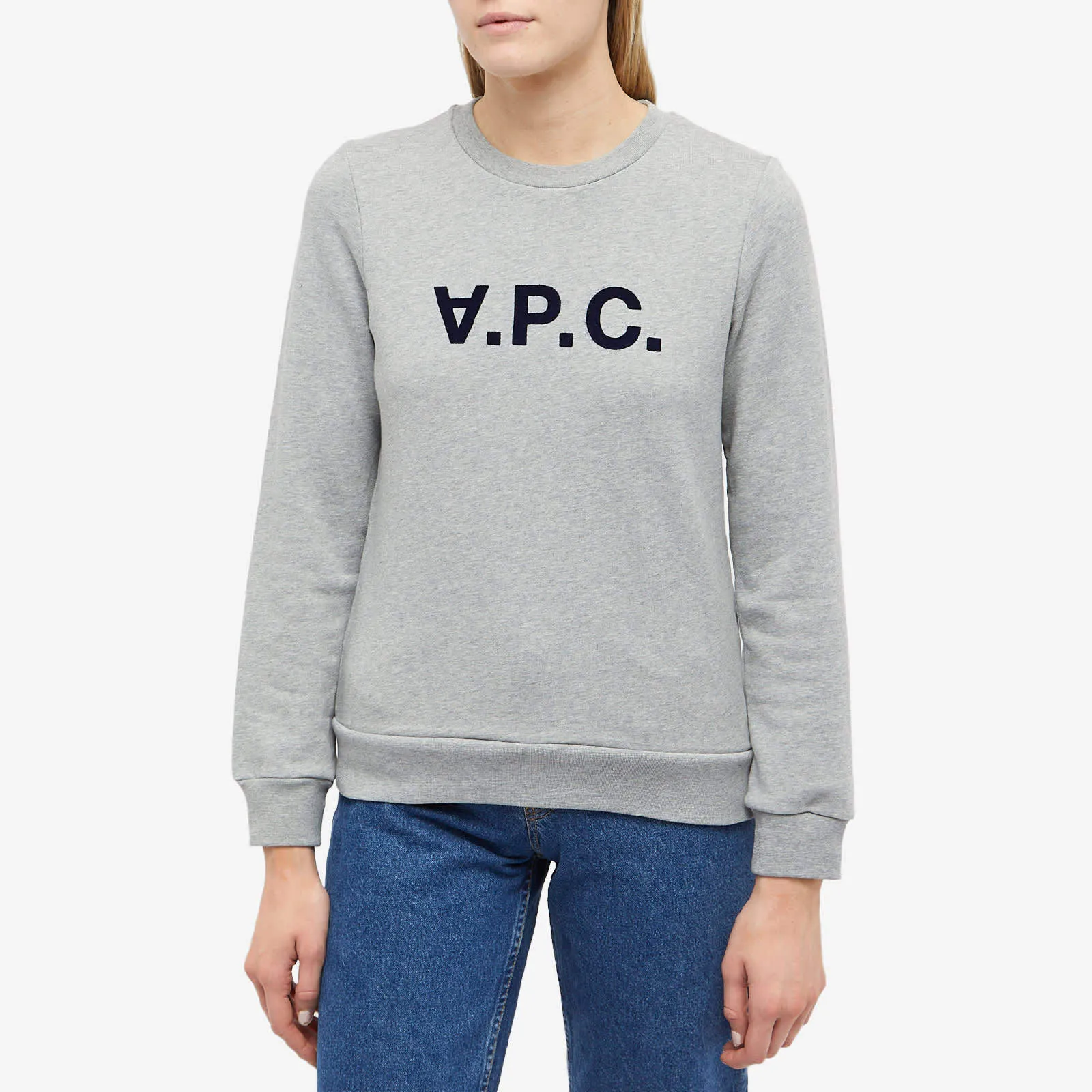 A.P.C.  |Crew Neck Unisex Street Style Long Sleeves Plain Cotton