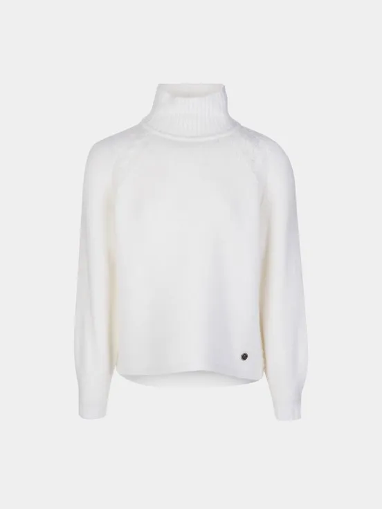 Asymmetric turtleneck sweater