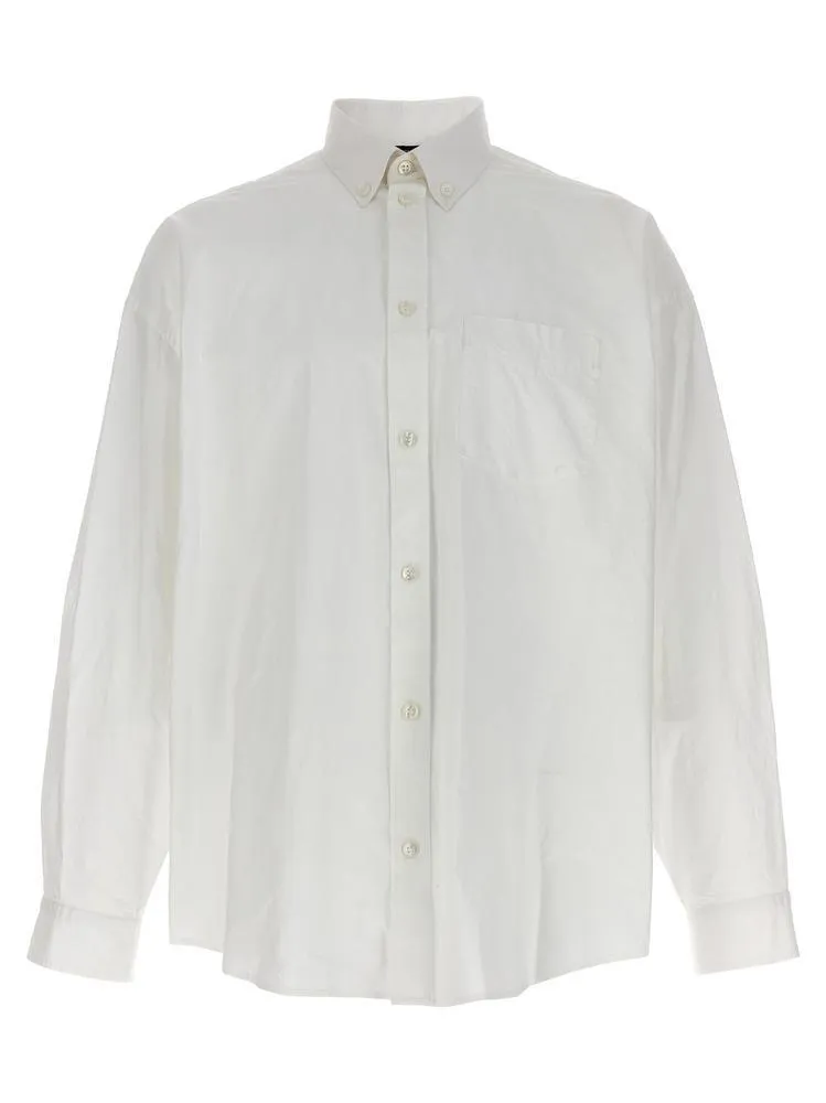 BALENCIAGA  |Button-down Unisex Street Style Long Sleeves Plain Cotton