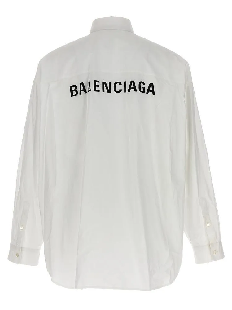 BALENCIAGA  |Button-down Unisex Street Style Long Sleeves Plain Cotton