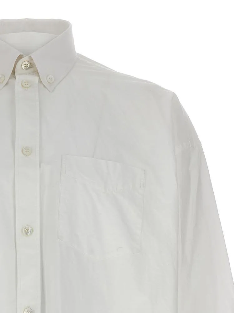 BALENCIAGA  |Button-down Unisex Street Style Long Sleeves Plain Cotton