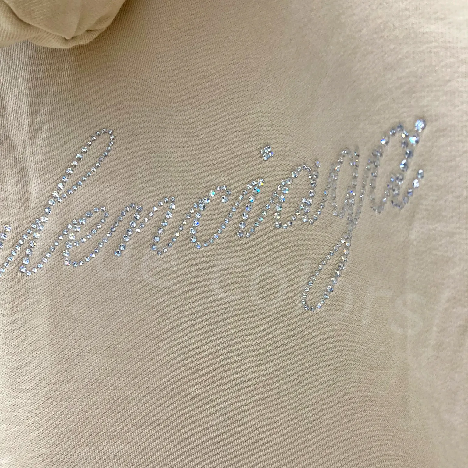 BALENCIAGA  |Sweat Street Style Long Sleeves Plain Cotton With Jewels