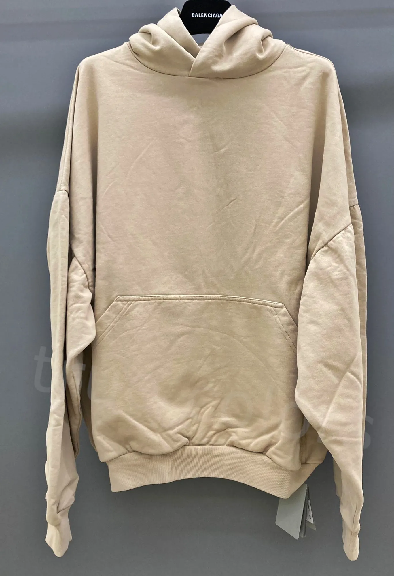 BALENCIAGA  |Sweat Street Style Long Sleeves Plain Cotton With Jewels