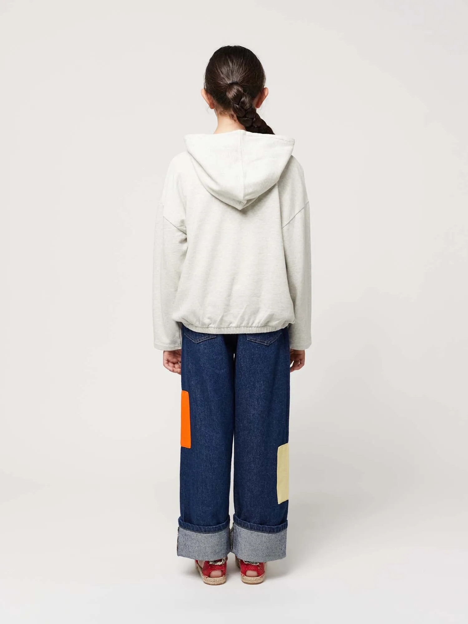 B.C Color Block Patch Denim Trousers