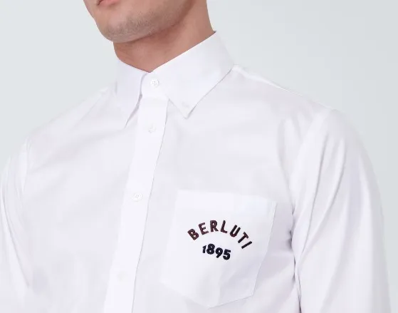 Berluti  |Button-down Unisex Street Style Long Sleeves Plain Cotton