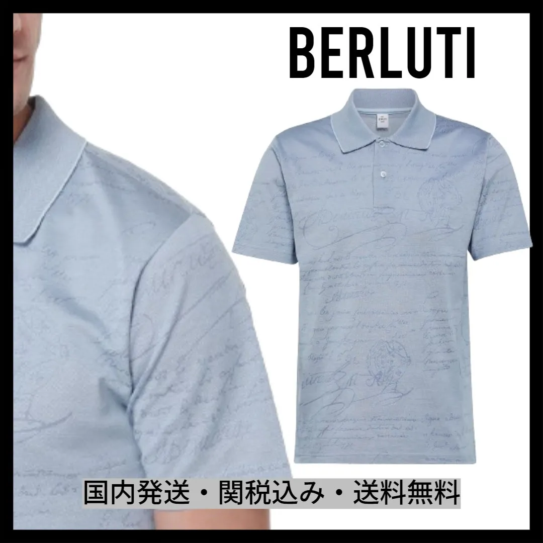 Berluti  |Button-down Unisex Street Style Plain Cotton Short Sleeves