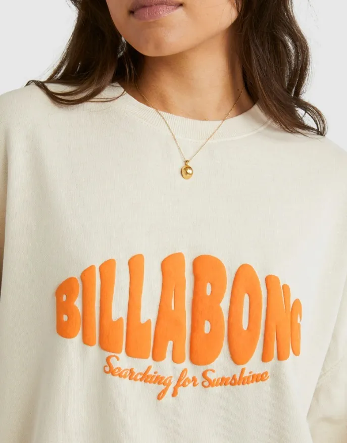 Billabong  |Unisex Street Style U-Neck Long Sleeves Oversized Logo