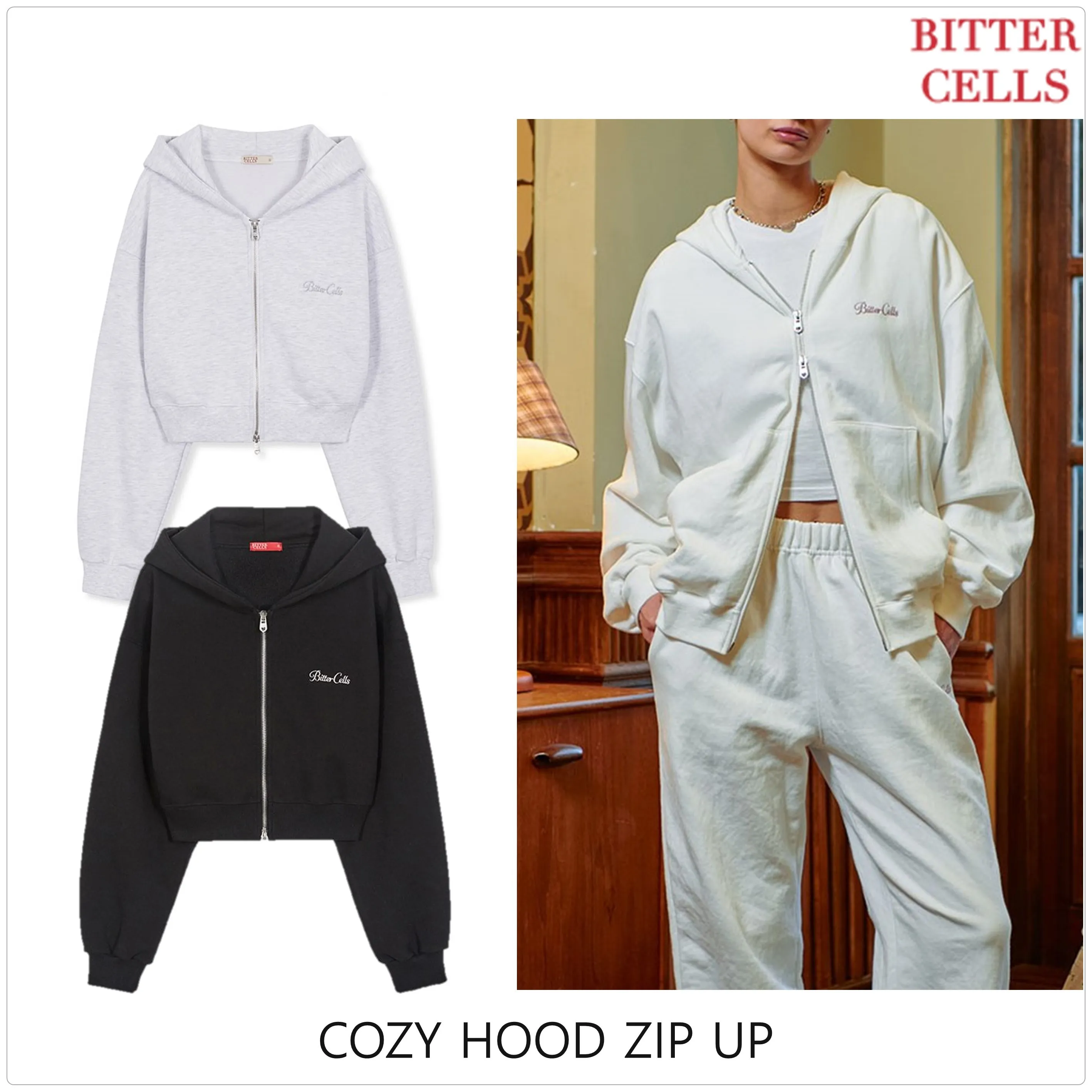 BITTER CELLS  |Street Style Long Sleeves Plain Cotton Oversized Logo