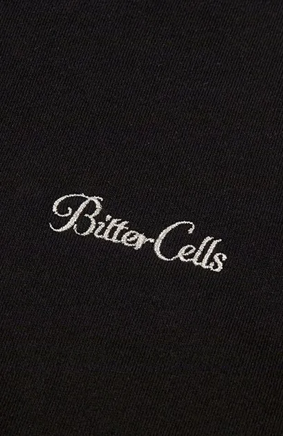 BITTER CELLS  |Street Style Long Sleeves Plain Cotton Oversized Logo