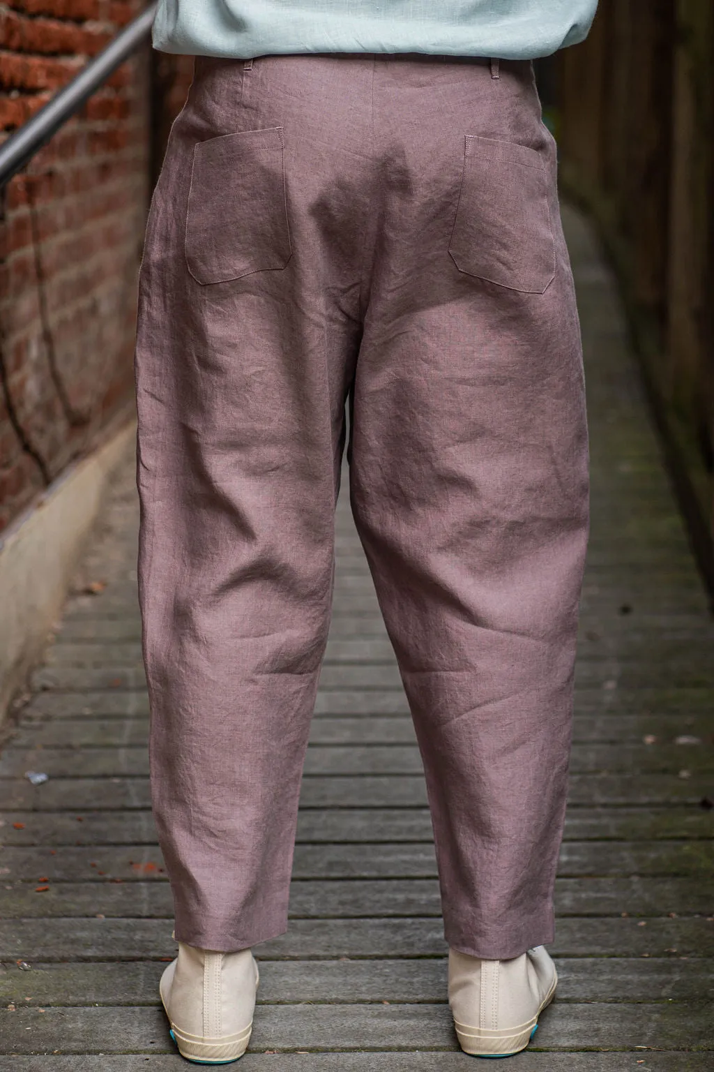 Blluemade Single Pleat Pant - Koala Belgian Linen