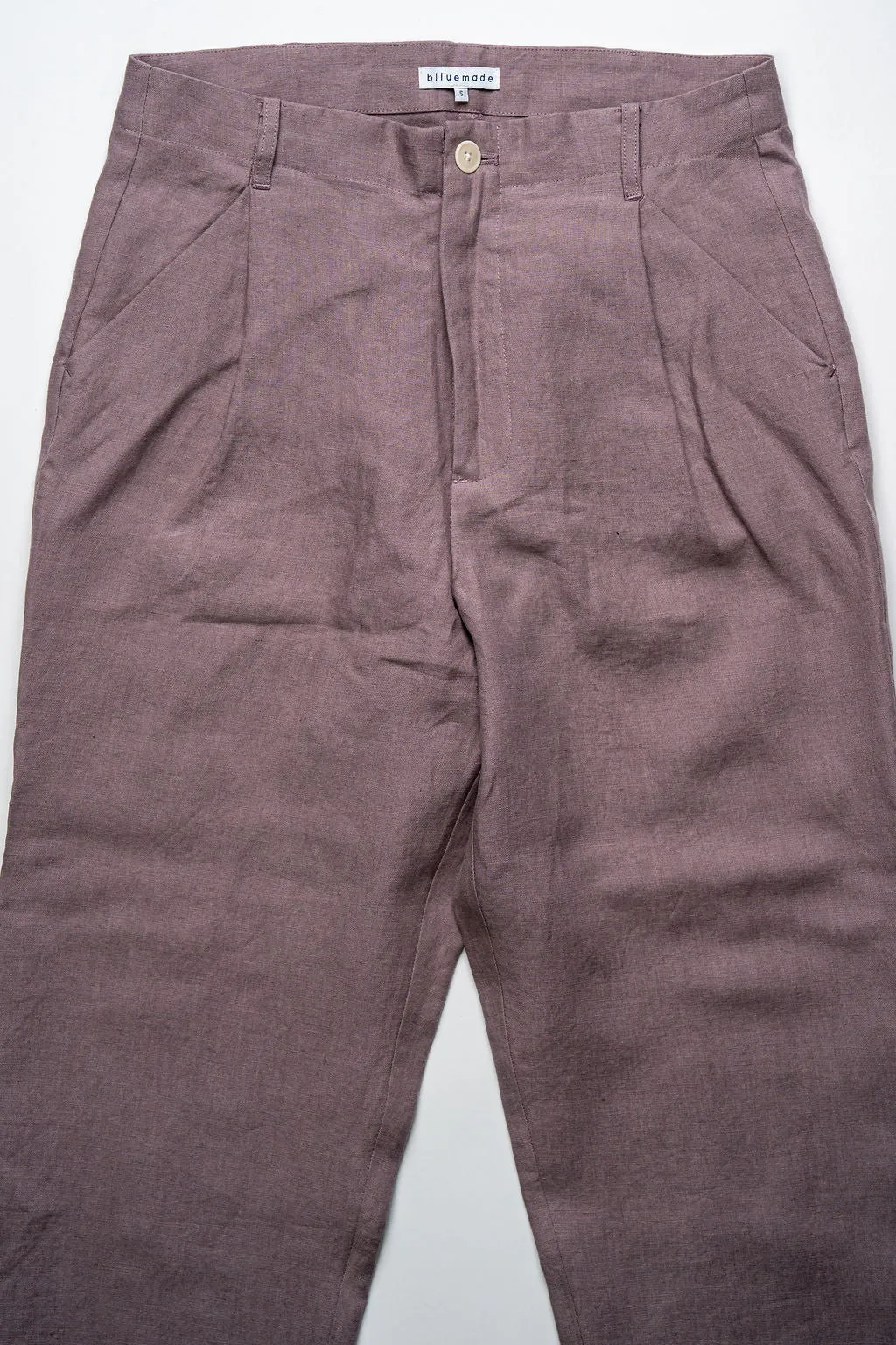 Blluemade Single Pleat Pant - Koala Belgian Linen