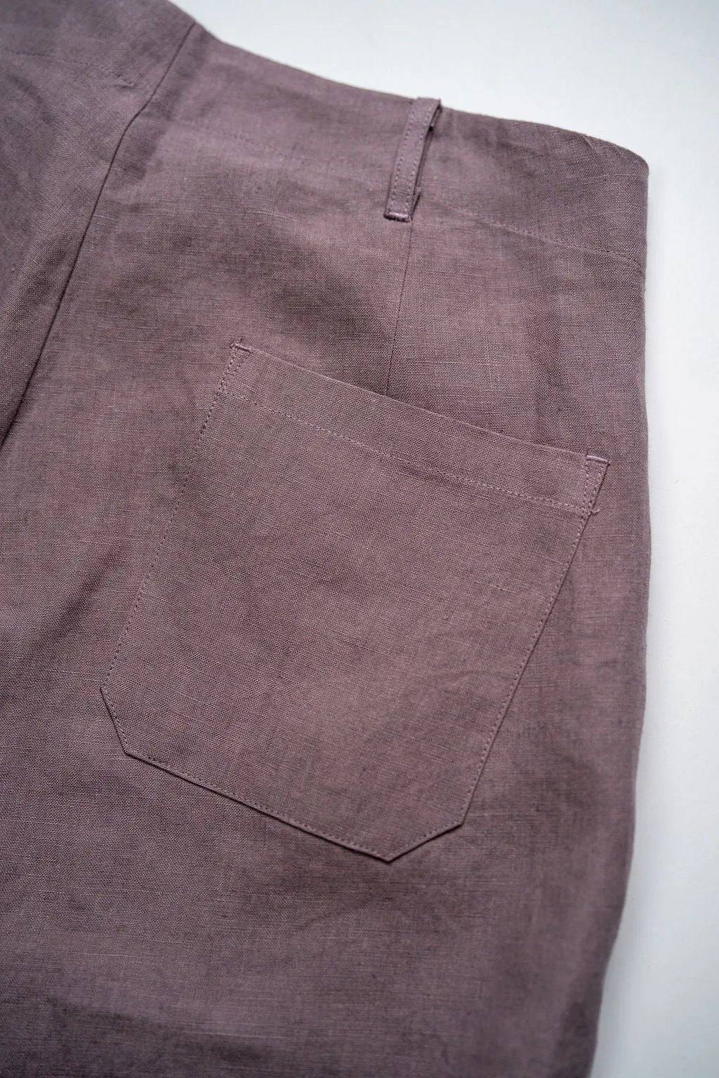 Blluemade Single Pleat Pant - Koala Belgian Linen