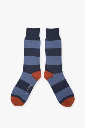 Blue Stripe Socks