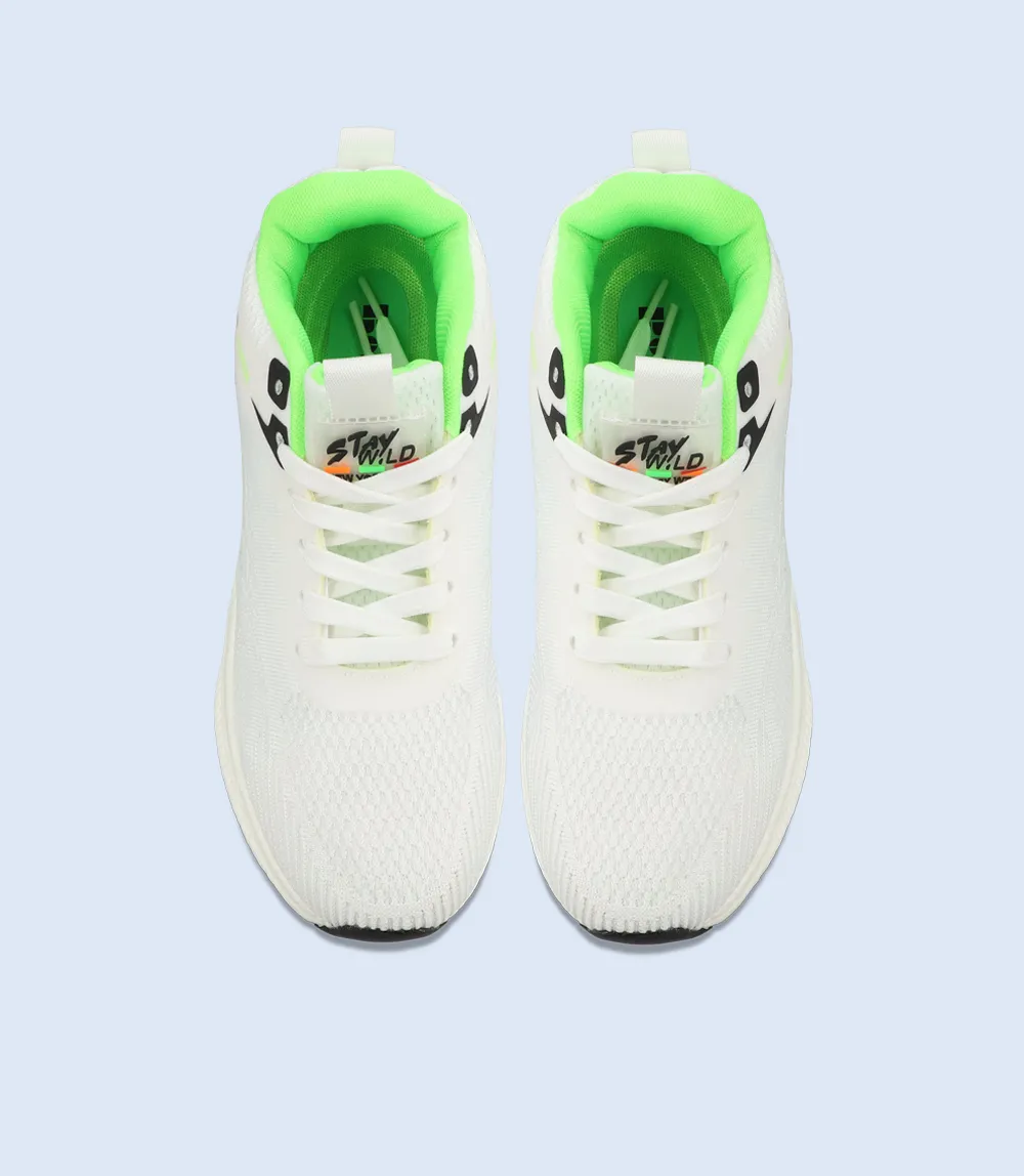 BM6210-WHITE/GREN-Men Sports Shoes