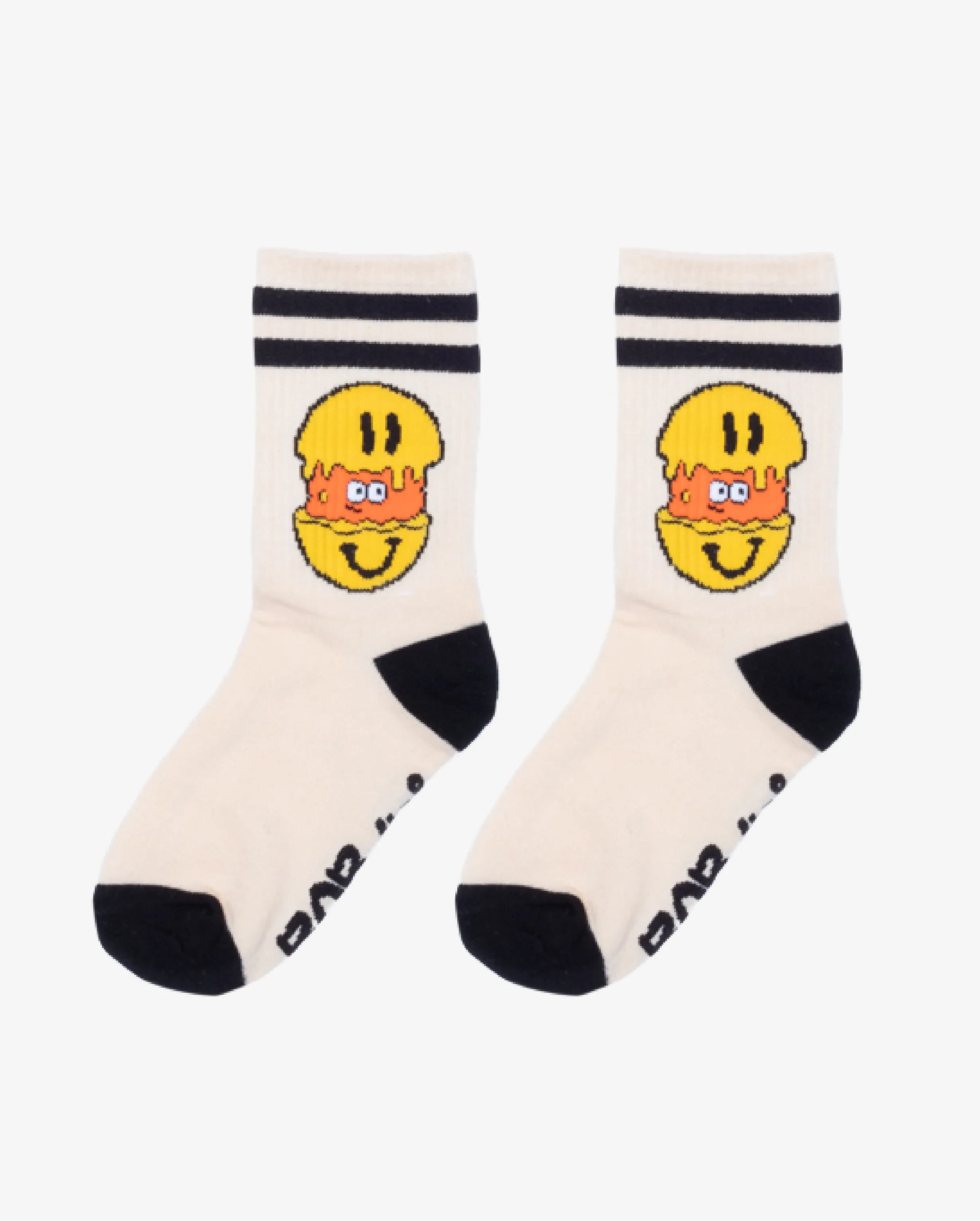 BOB Happy Brain Cream Skate Socks