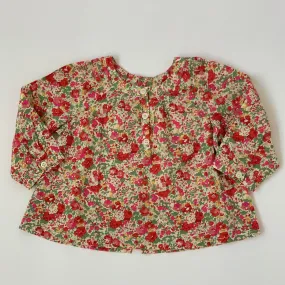 Bonpoint Red Liberty Print Blouse: 6 Months