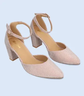 BW8781-CHAMPAGNE-Women Formal Court Shoes