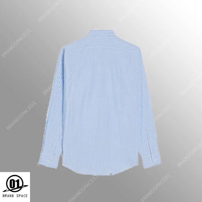 CELINE  |Button-down Stripes Unisex Linen Street Style Long Sleeves