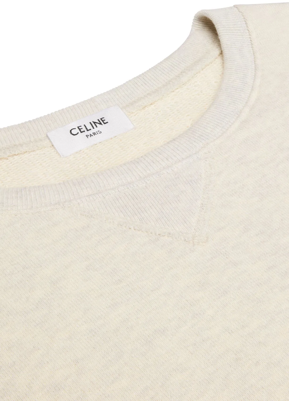 CELINE  |Unisex Street Style U-Neck Long Sleeves Plain Cotton Logo