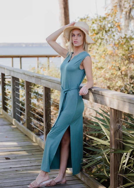 CHARLOTTE BELTED MAXI DRESS