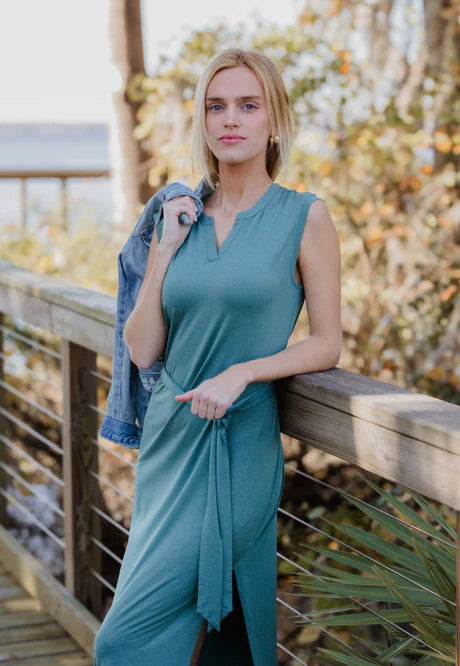 CHARLOTTE BELTED MAXI DRESS