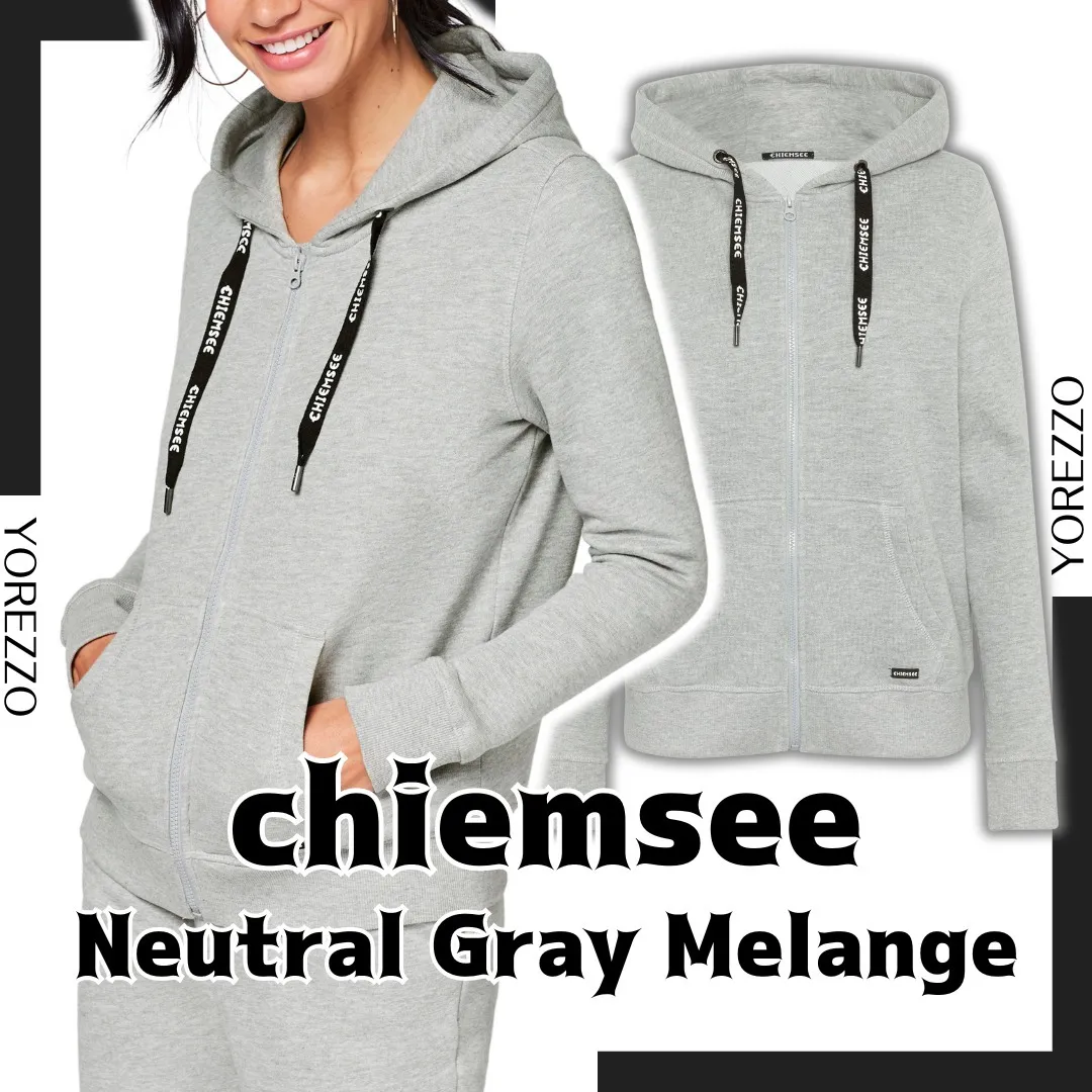 CHIEMSEE  |Street Style Bi-color Long Sleeves Plain Cotton Logo