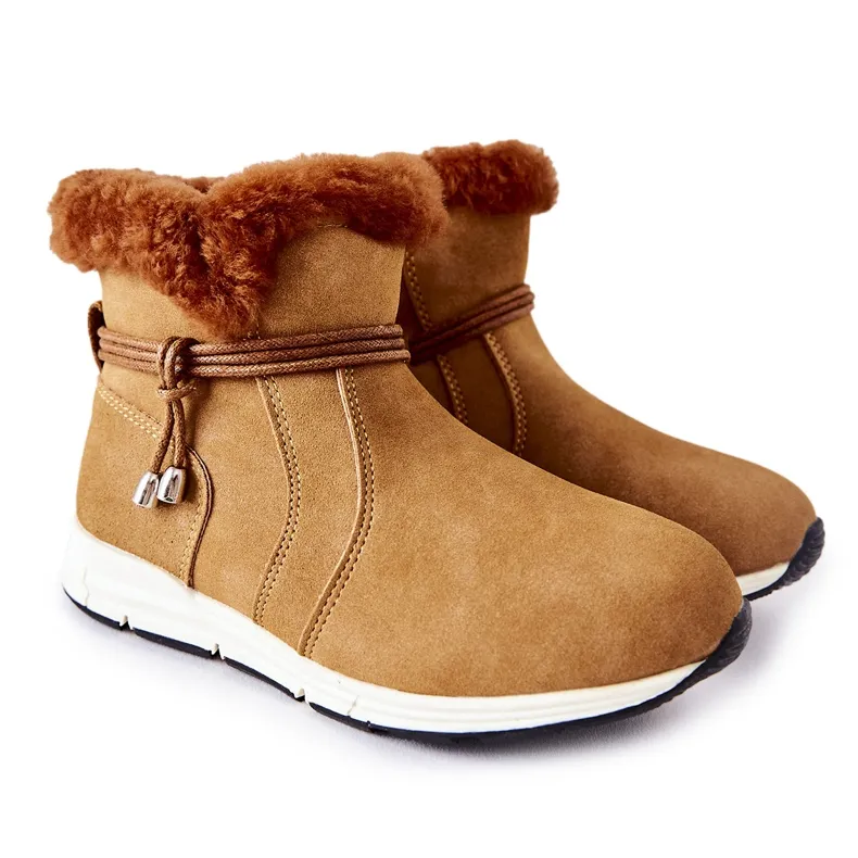 Children's Snow Boots Big Star BB374058BS Camel brown brown