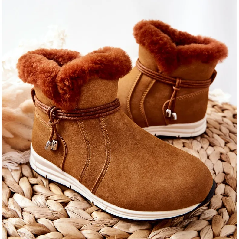 Children's Snow Boots Big Star BB374058BS Camel brown brown