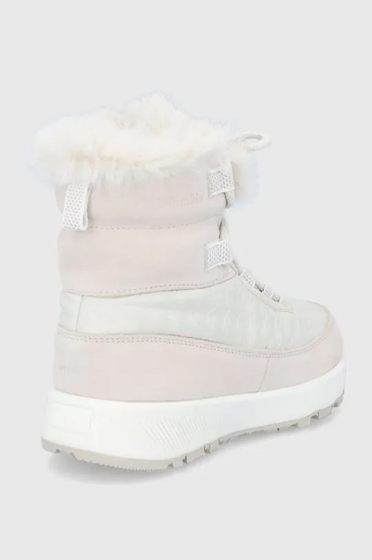 Columbia snow boots SLOPESIDE PEAK LUXE creamy color 1979551