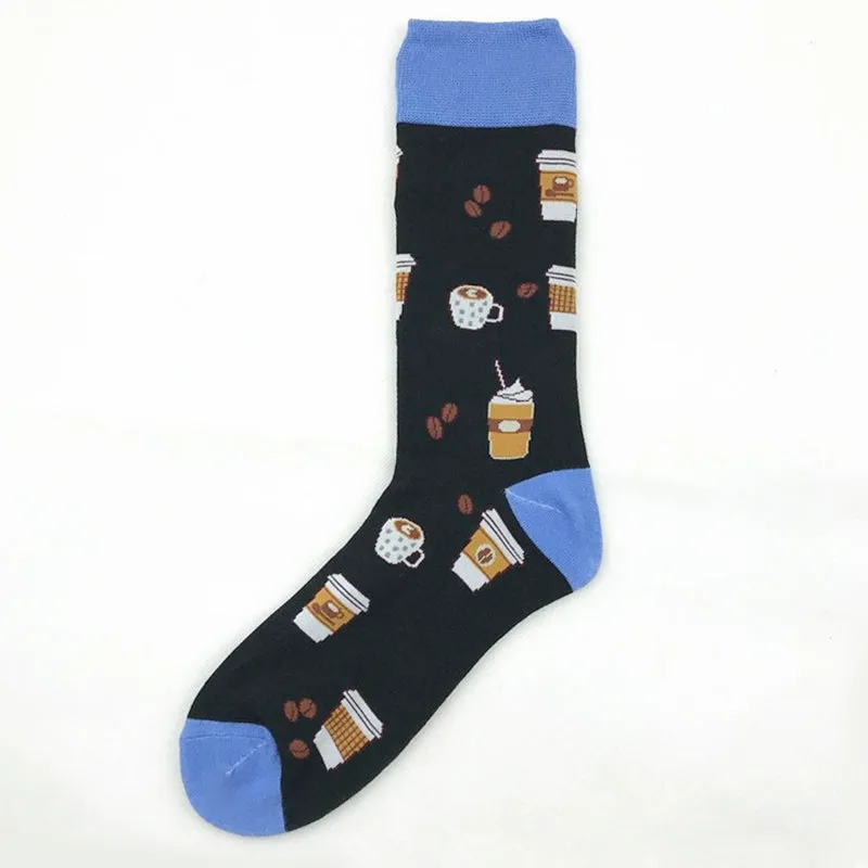 Crew Socks | Funky Socks - Coffee