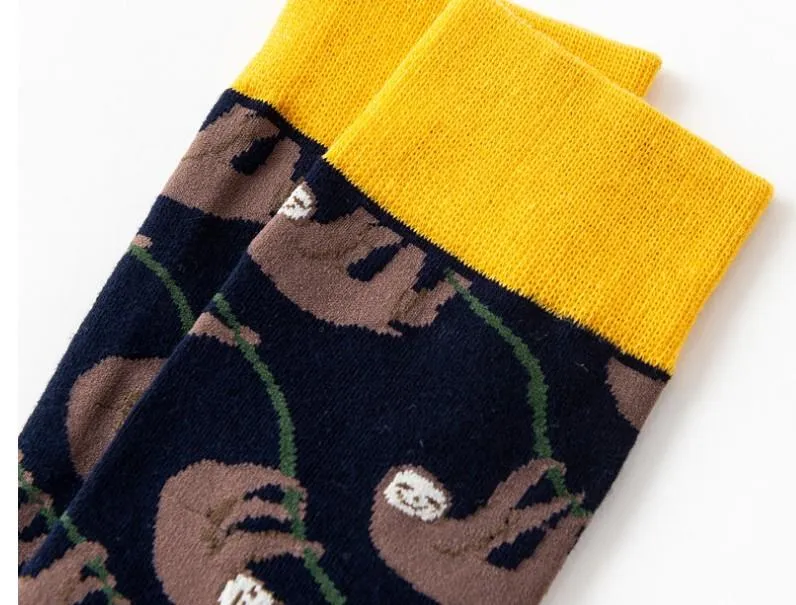 Crew Socks | Funky Socks - Sloth