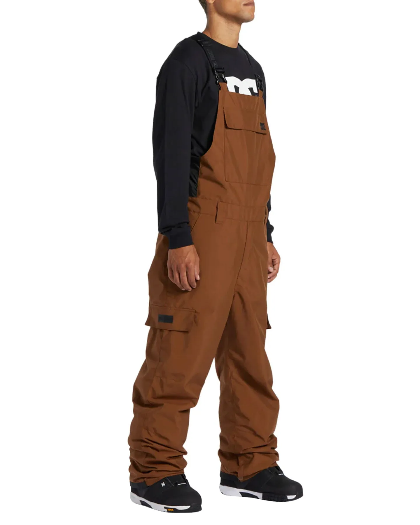 DC Docile Technical Snow Bib Pants - Bison