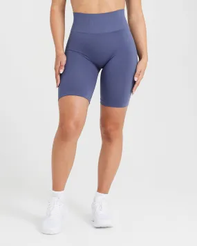 Effortless Seamless Cycling Shorts | Slate Blue