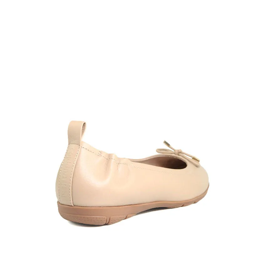 Essie Bow Women's Shoes - Nude Leather